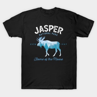 Jasper National Park Moose Vintage Look T-Shirt